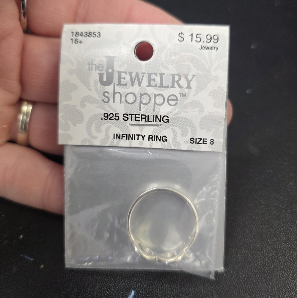 New .925 Sterling Silver By The Jewelry Shoppe Infinity Ring 1843852 Siz 8 India